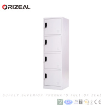Orizeal Factory sale 4 door students school steel wardrobe lockers (OZ-OLK008)